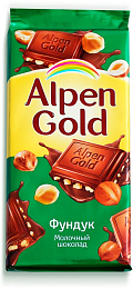 Шоколад с фундуком ALPEN GOLD